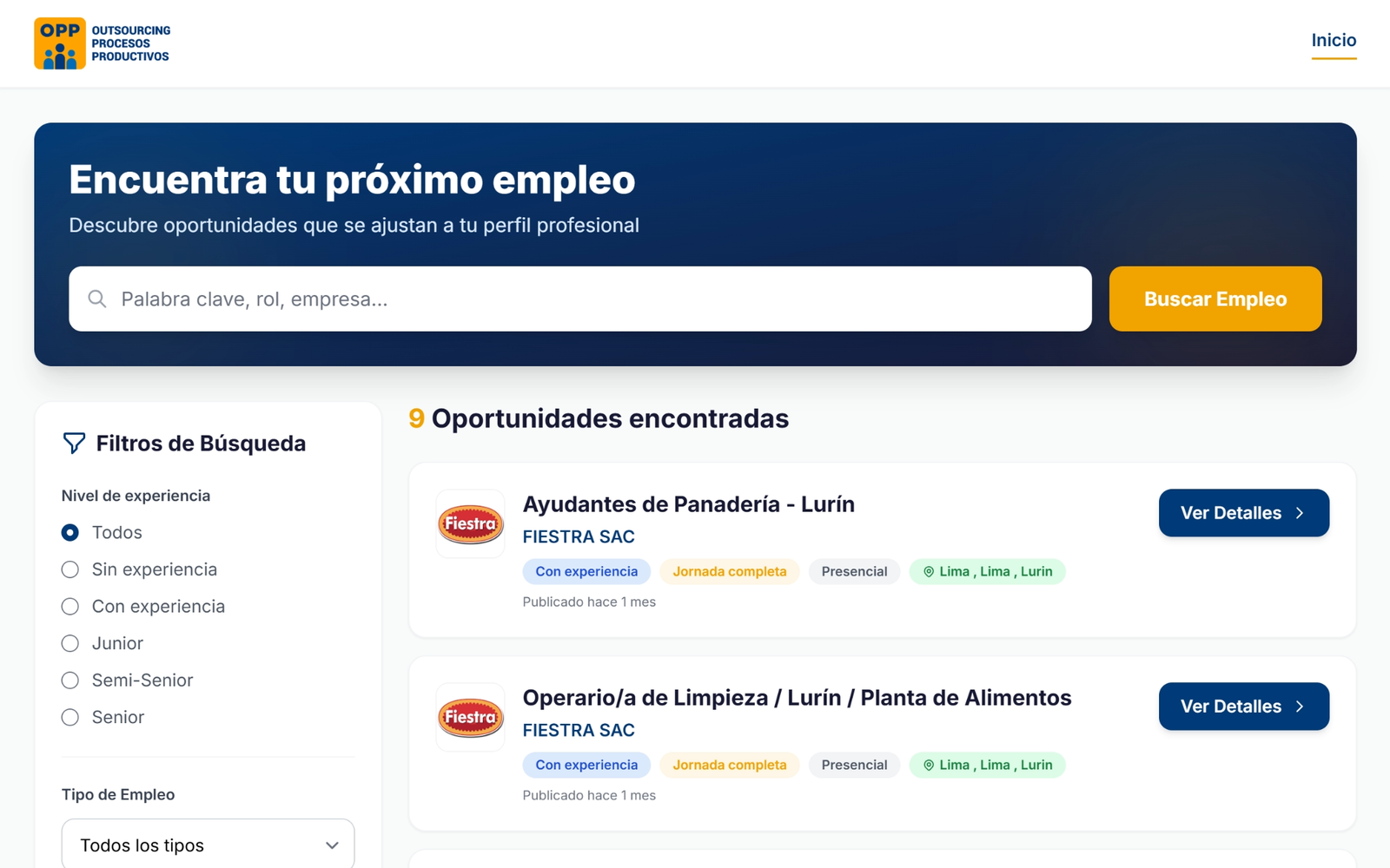 Captura de OPP